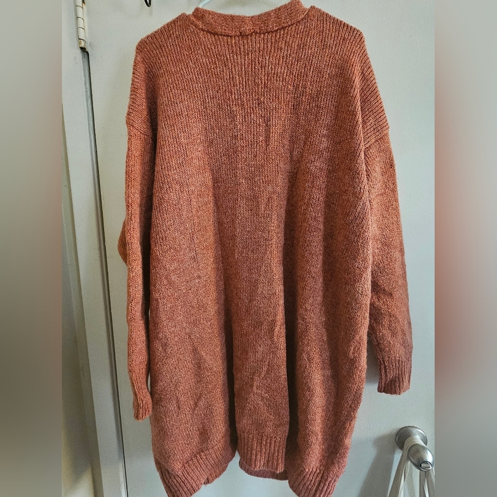 a.n.a Warm Rust Cardigan Sweater - Picture 5 of 5